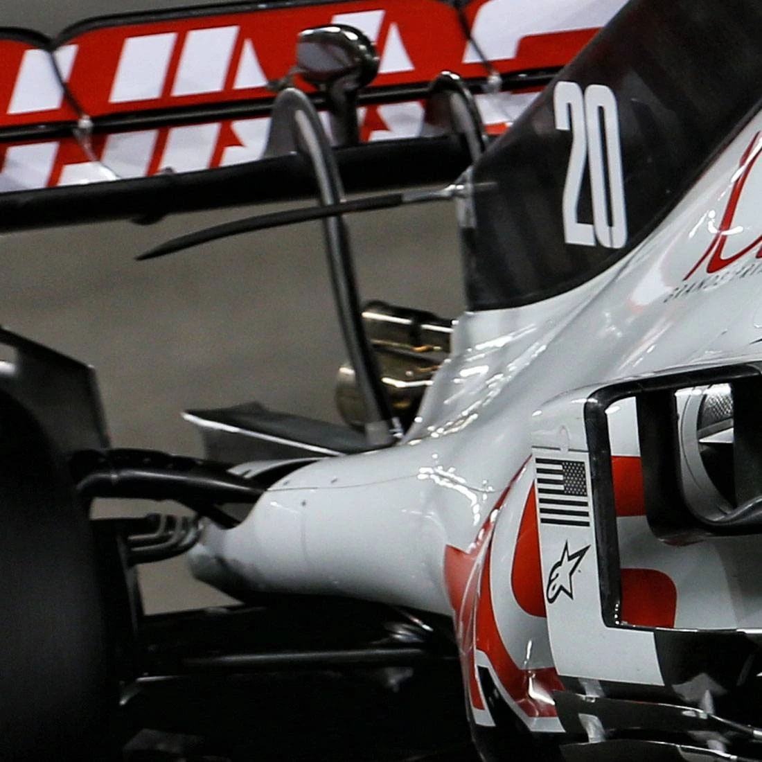Haas F1 Team 2020 Rear Lower Right-hand Race-used Quarter Panel 3 Haas F1 Team 2020 Rear Lower Right-hand Race-used Quarter Panel
