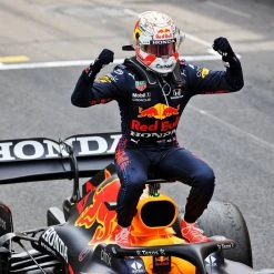 Red Bull Max Verstappen In Monaco 2021 Rolled Print Artwork - Paul Oz